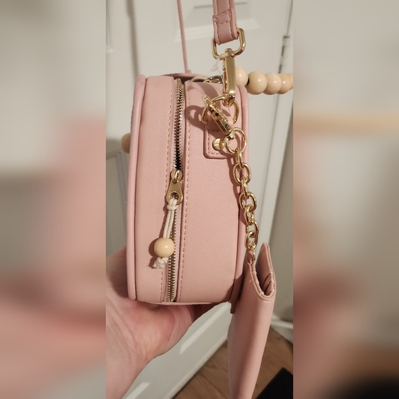 Martha Stewart Women's Crossbody Bag Pink/White 7.25" X 6.75" X 3.25" - Picture 5 of 12